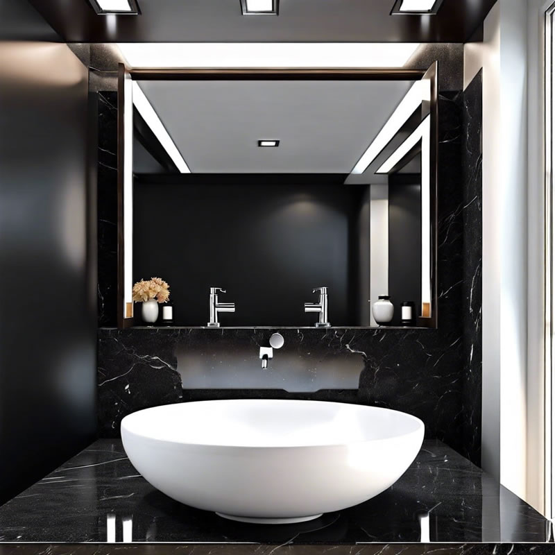 Black granite Bathroom