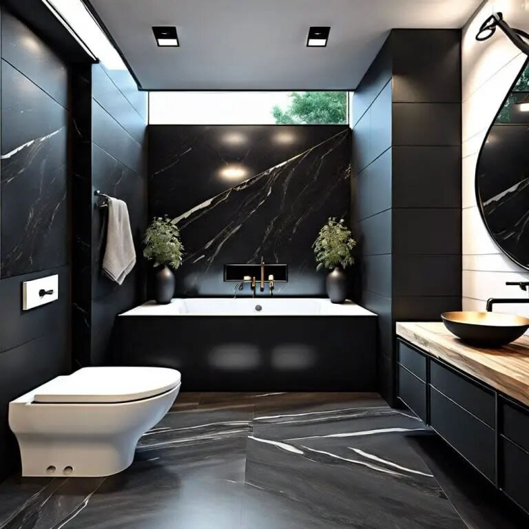 Black granite Bathroom