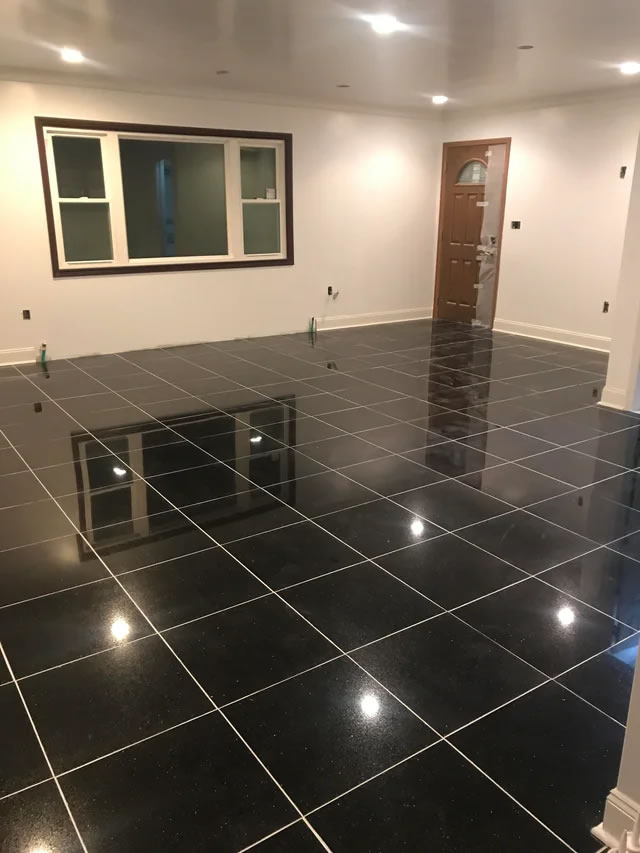 Black granite Flooring