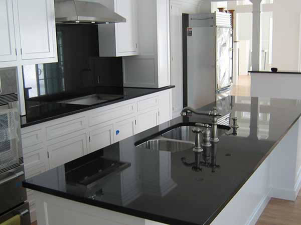Black granite kitchen