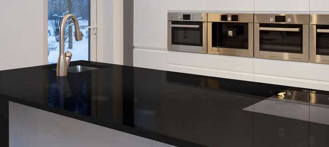 Black granite kitchen