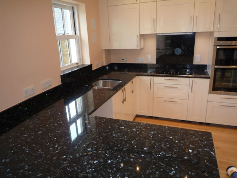 Black granite kitchen