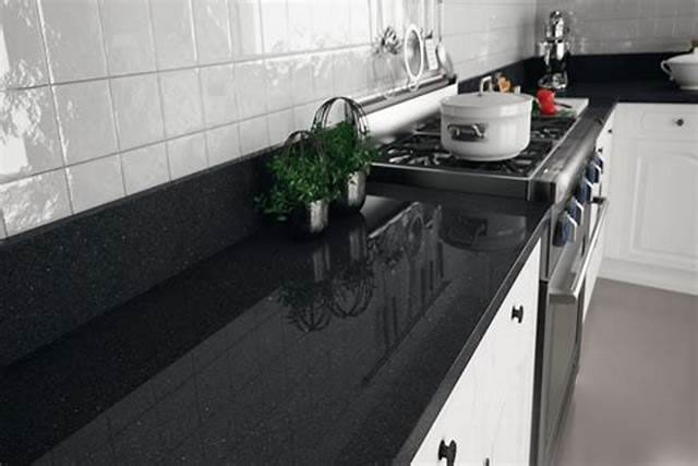 Black granite kitchen