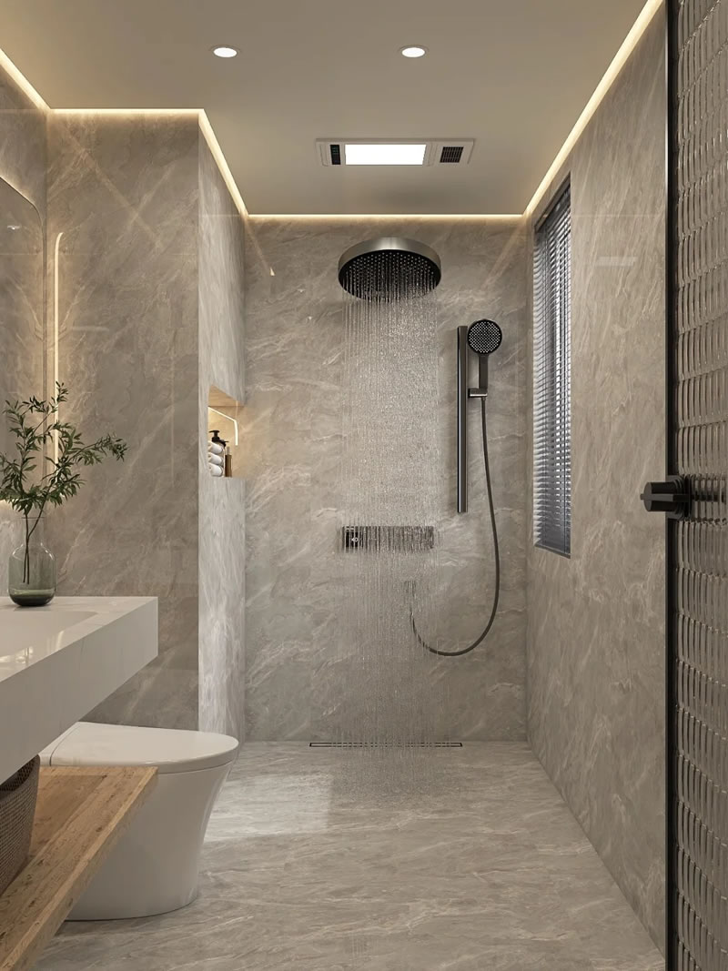 Bathroom stone cladding