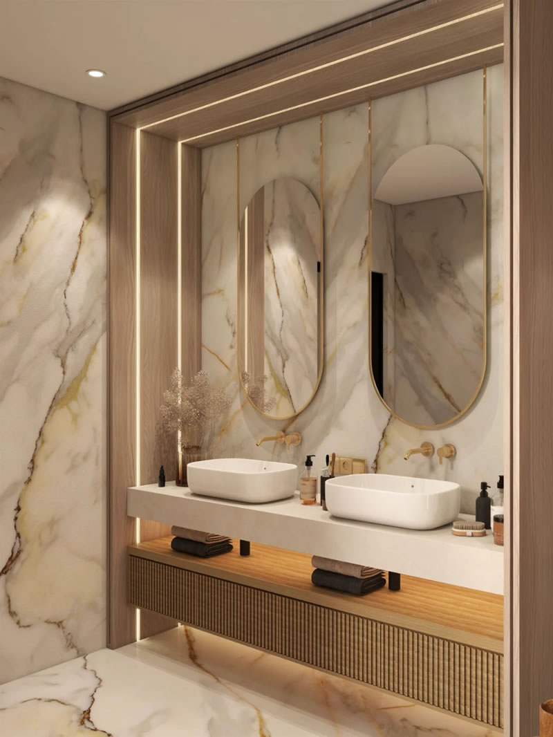 Luxury marble tile designs