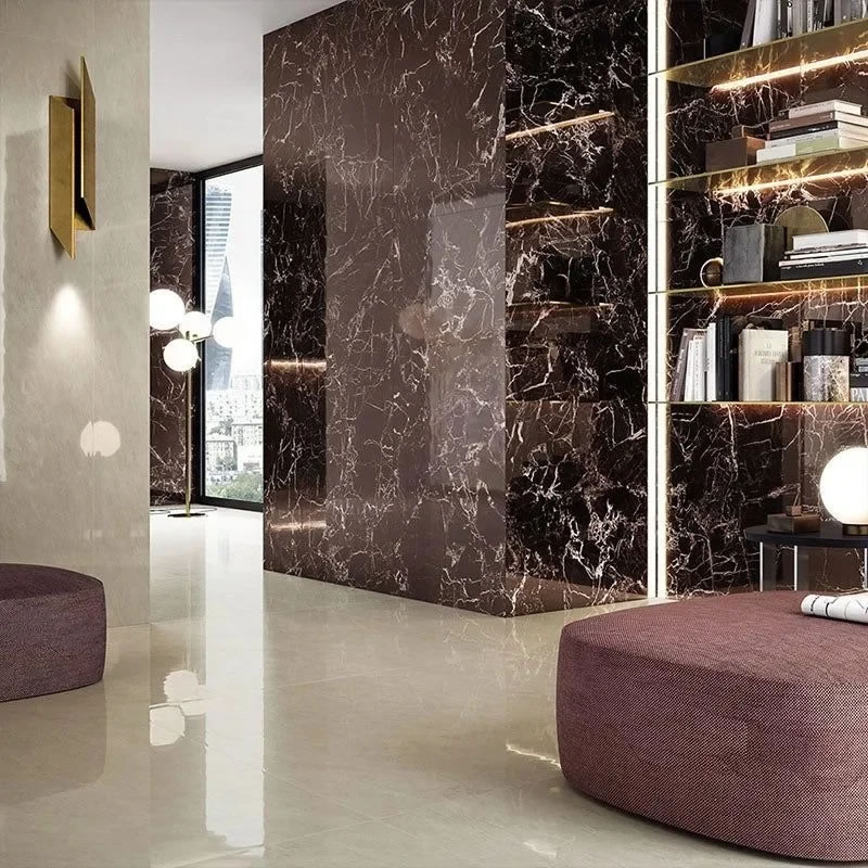 Luxury stone backsplash idea