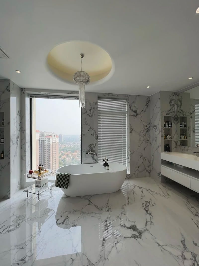 Modern Bathroom Stone Design