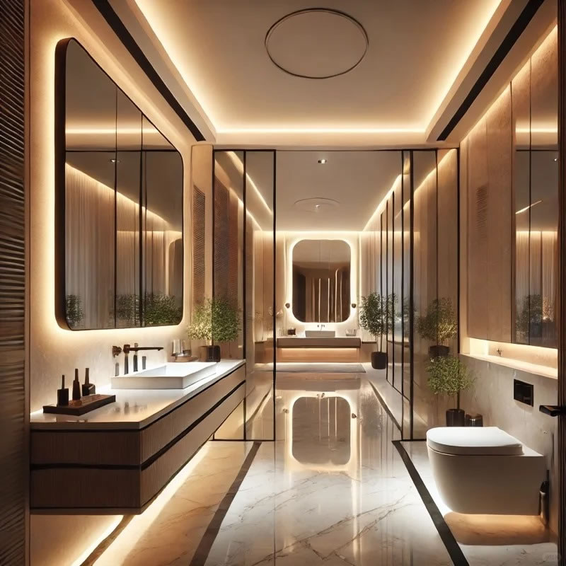 Modern Bathroom Stone Design