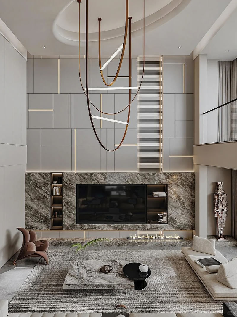 Modern Stone Accent Walls