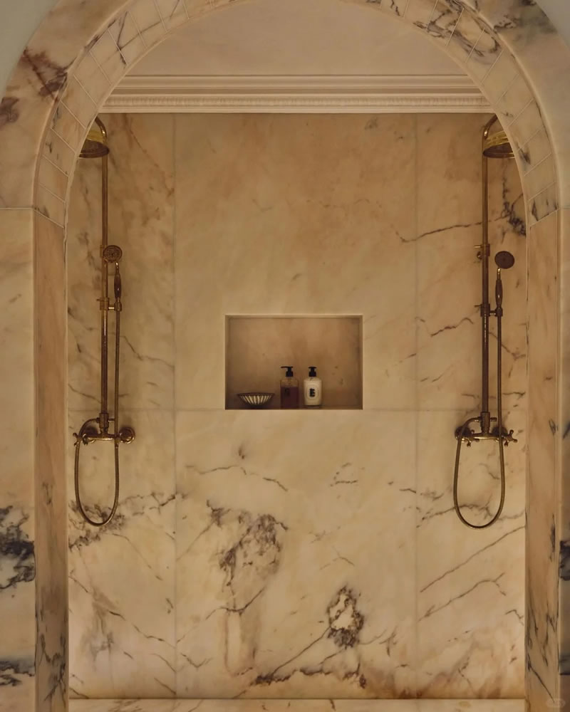 Polished Marble Tiles for Bathroom