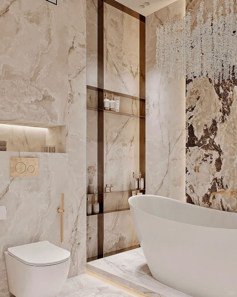 Stone Bathroom Wall Panels