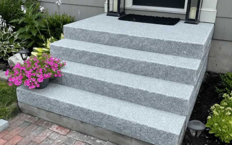 blue granite Stair Treads