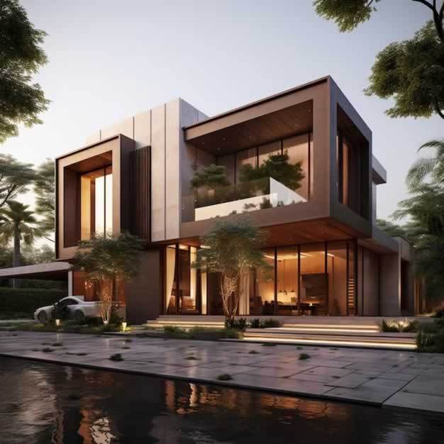 Stone Villa Design Ideas