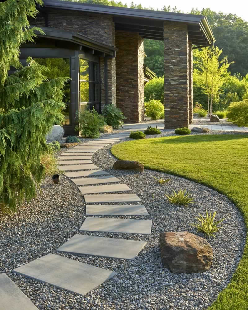 creative stone walkways