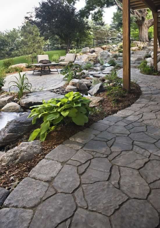 creative stone walkways