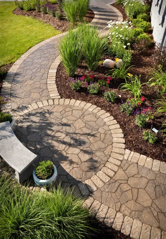 creative stone walkways