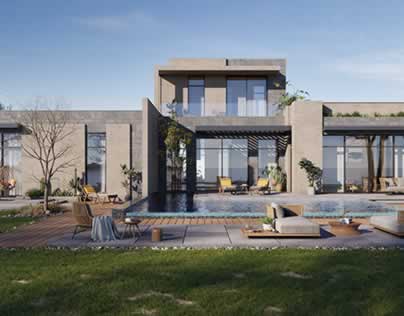 luxury stone villa