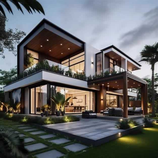 luxury stone villa