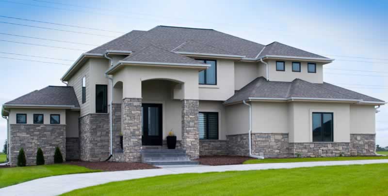Modern stone villa design