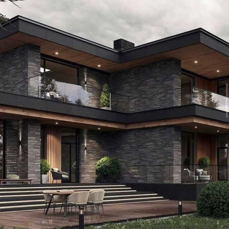Modern stone villa design