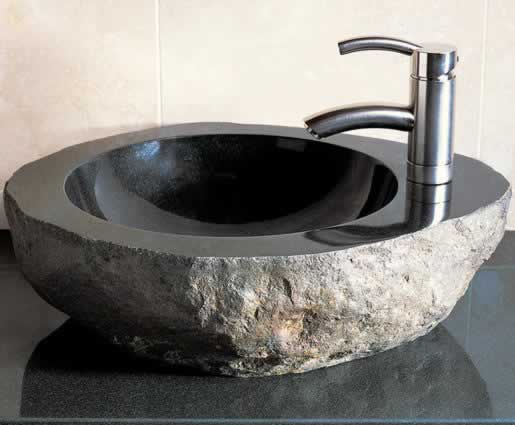 Premium natural stone bathroom sink