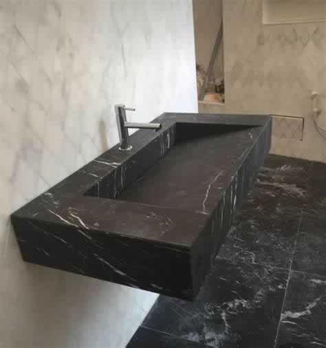 Premium natural stone bathroom sink
