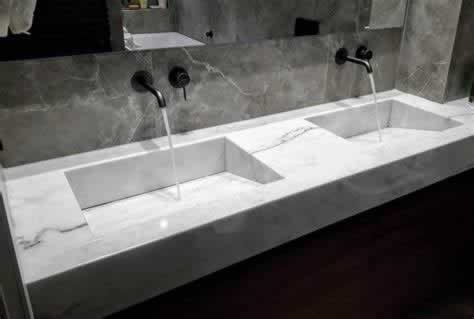 Premium natural stone bathroom sink