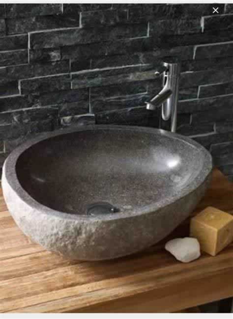 Premium natural stone bathroom sink