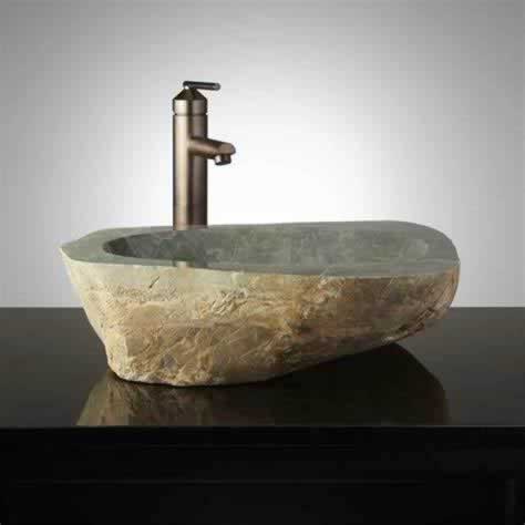 Premium natural stone bathroom sink
