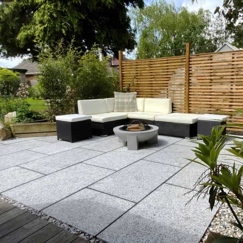 Grey Granite paving