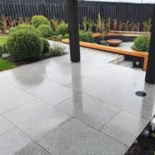 Grey Granite paving