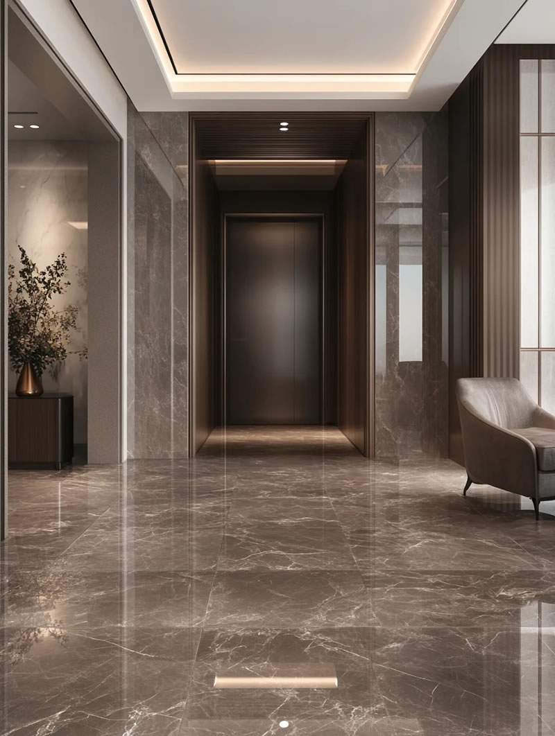 Luxury Living Room Design with Stone