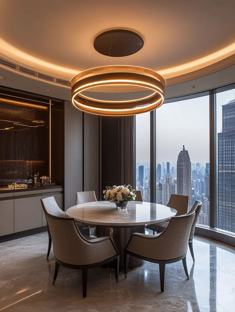 Luxury Living Room Design with Stone
