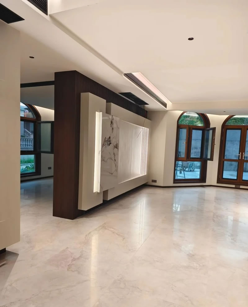 Villa rock slab floor tiles