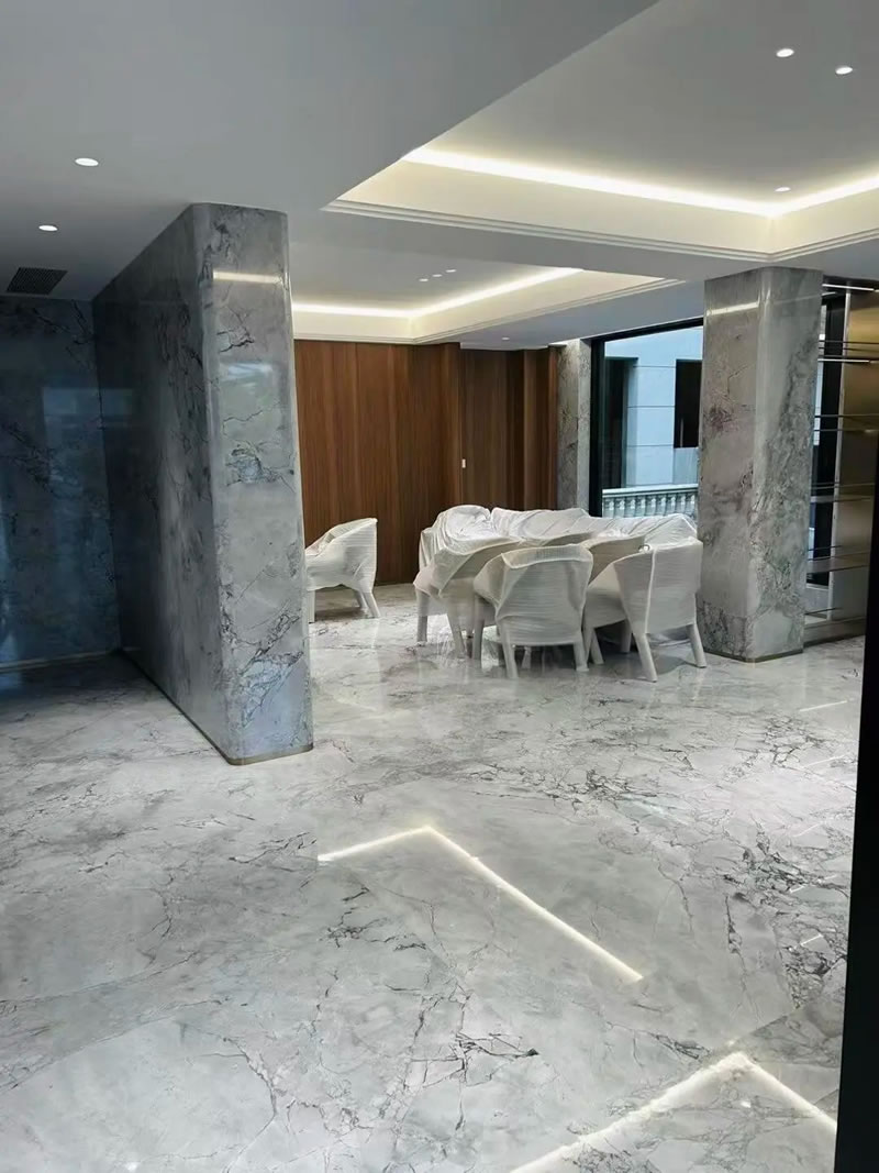 Villa rock slab floor tiles