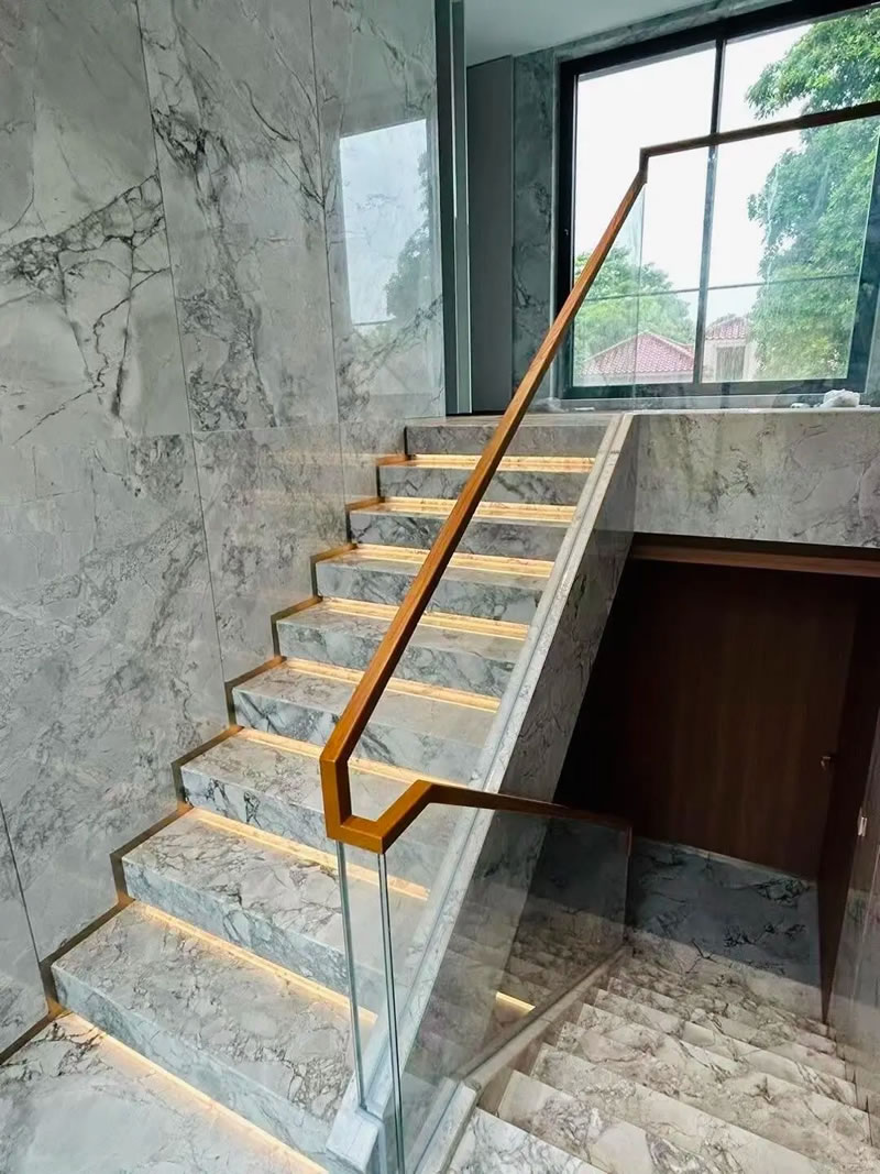 Villa rock slab floor tiles