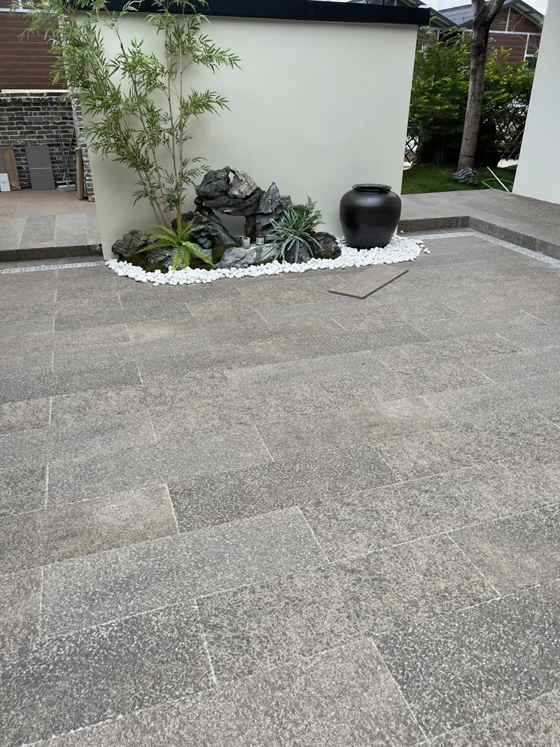 Villa rock slab floor tiles