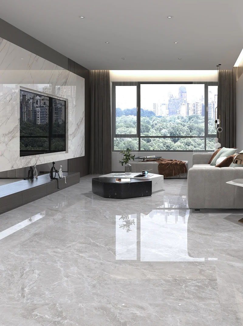 Villa rock slab floor tiles