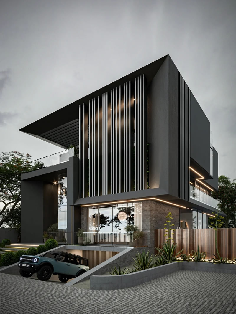 Villa stone building
