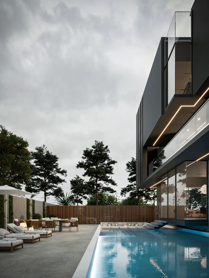 Villa stone building