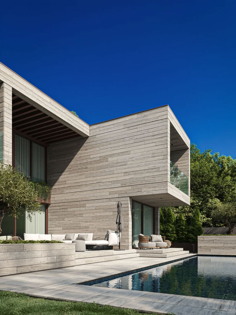 Villa stone building