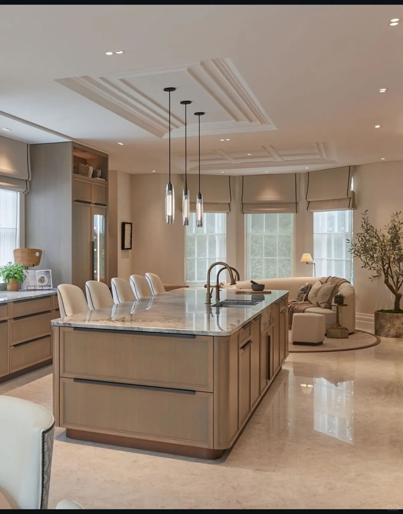 Custom Stone Kitchen Islands