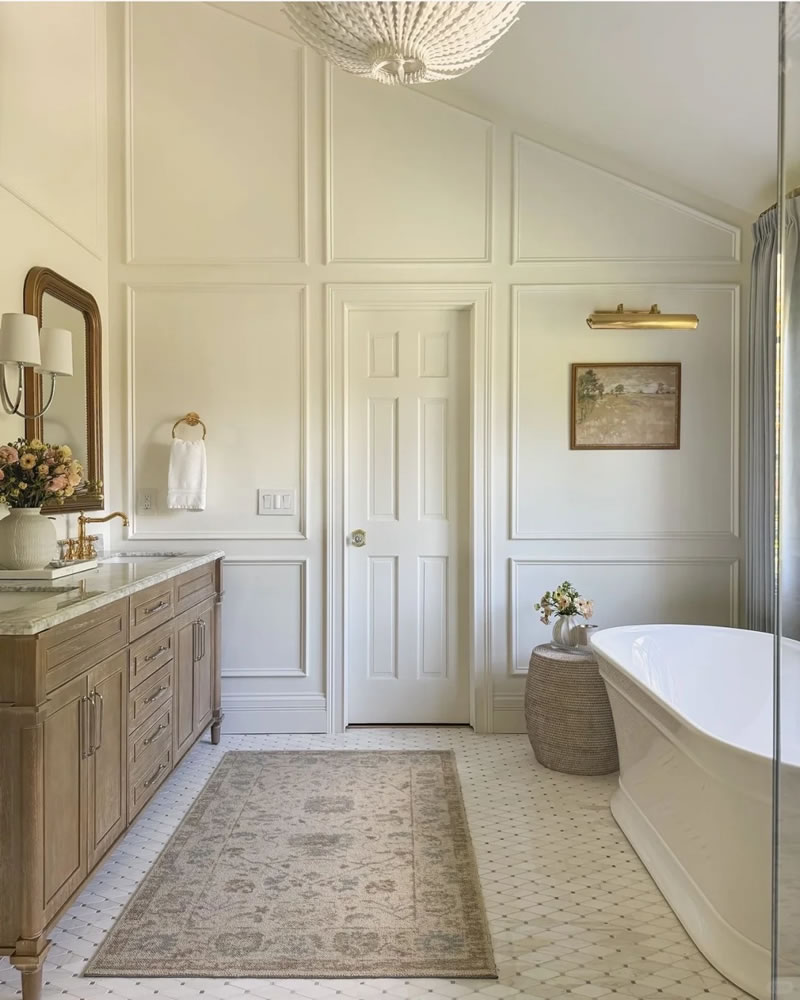 Luxury stone bathroom design