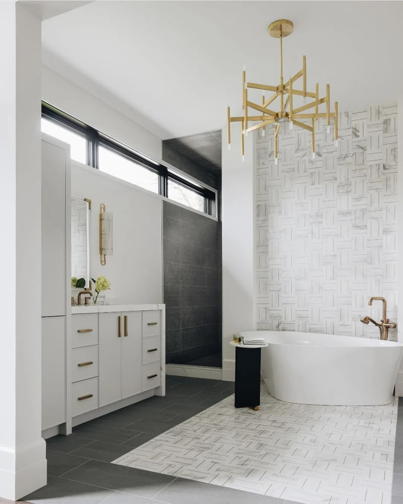 Luxury stone bathroom design