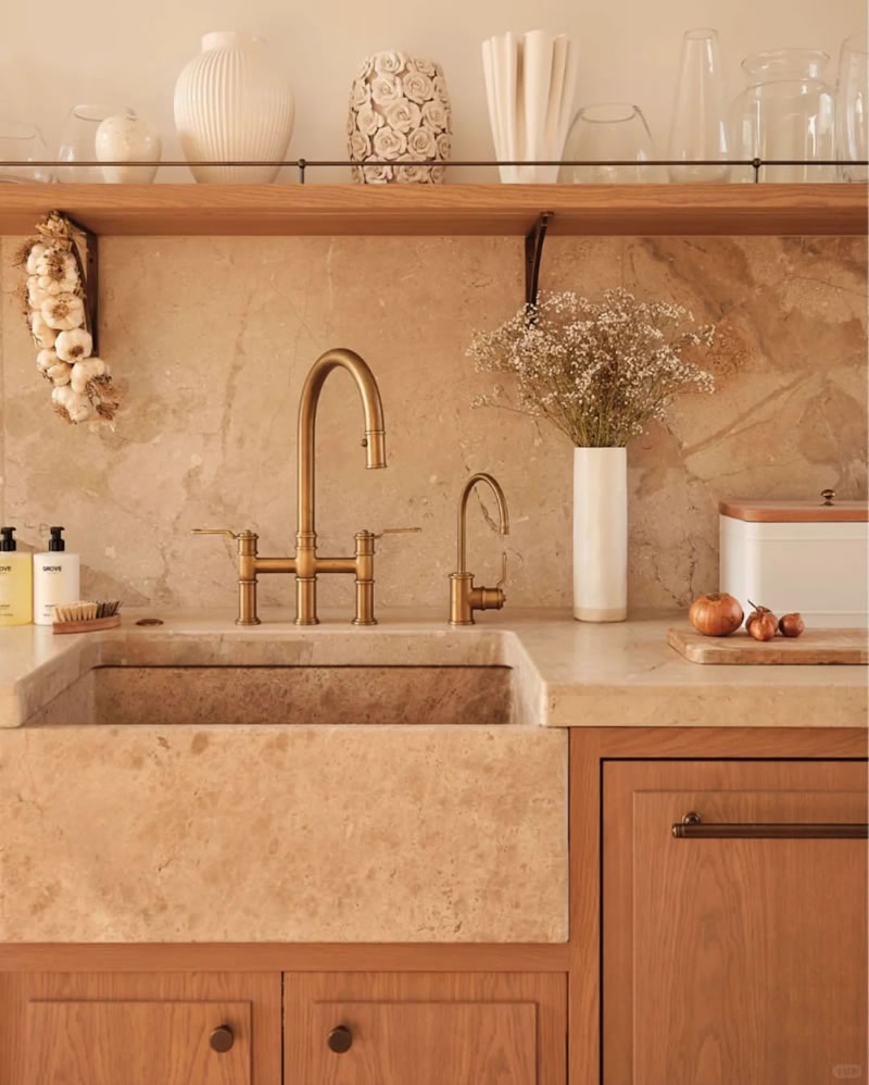 Marble countertops kitchen