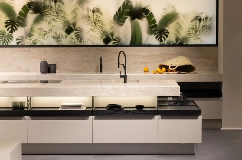 Marble countertops kitchen