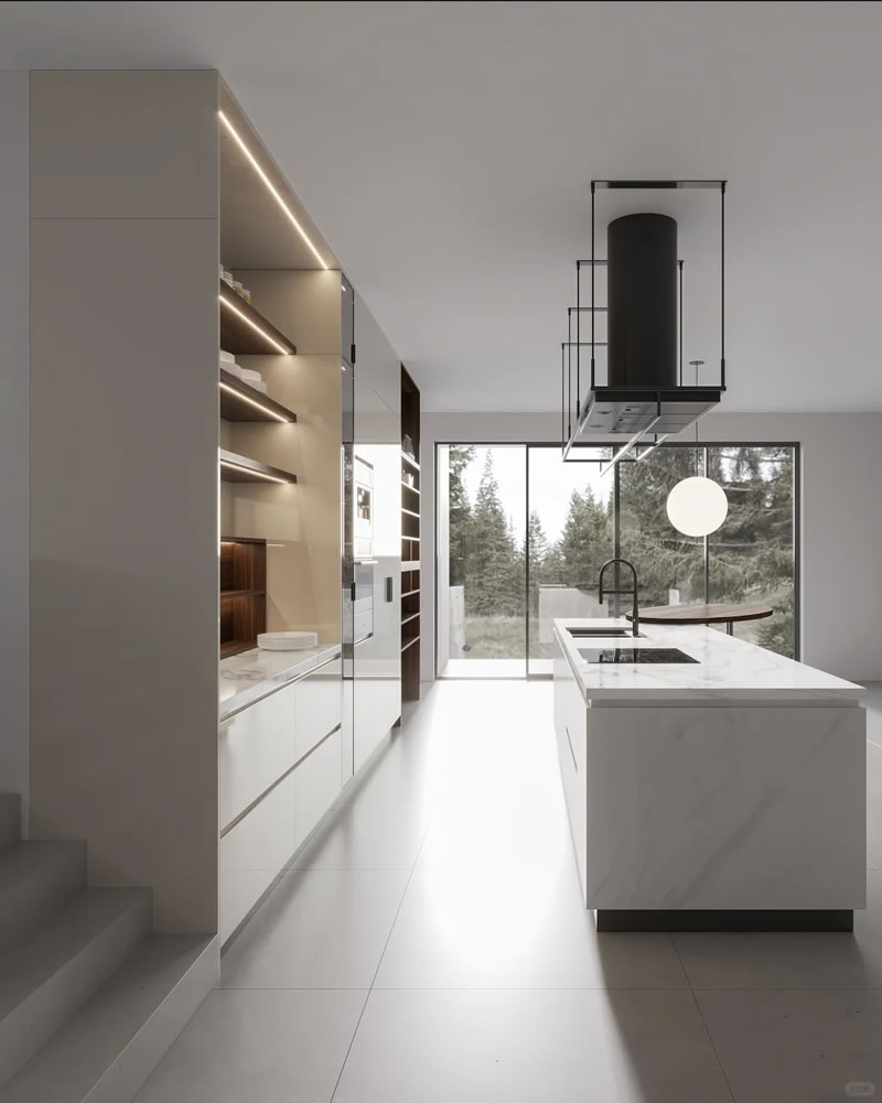 Marble countertops kitchen