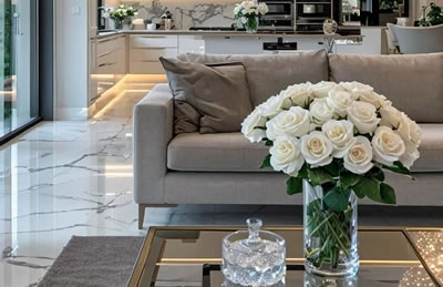 Are marble tiles slippery?