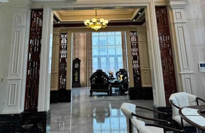 Stone villa decoration