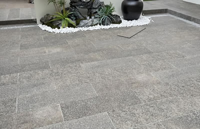 Villa rock slab floor tiles